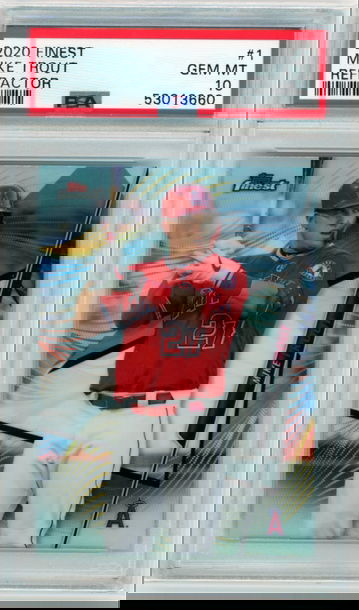 2020 Finest #1 Mike Trout Refractor PSA 10 GEM MINT!
