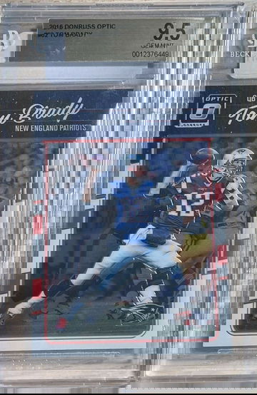 2016 Panini Donruss Optic Tom Brady #62 BGS 9.5 GEM MINT Base Set 1st Year Optic