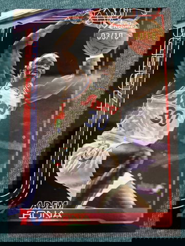 2025 NBA Topps Chrome Adem Bona True Black SP 03/10 - 76ers