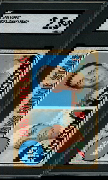 1968 Topps Johnny Bench #247 SGC GD+ 2.5