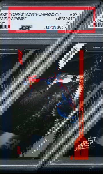 2024 TOPPS NOW FORMULA 1 LANDO NORRIS 10/10 BLACK #57 PSA 10