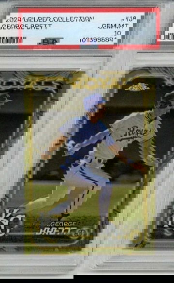 2024 TOPPS GILDED COLLECTION GEORGE BRETT CARD /99 ROYALS PSA 10 LOW POP