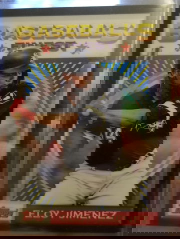 2020 topps finest flashbacks Eloy Jiminez Black refractor /25