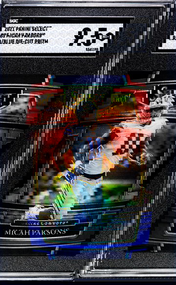 2021 Select Micah Parsons Red Blue Die Cut