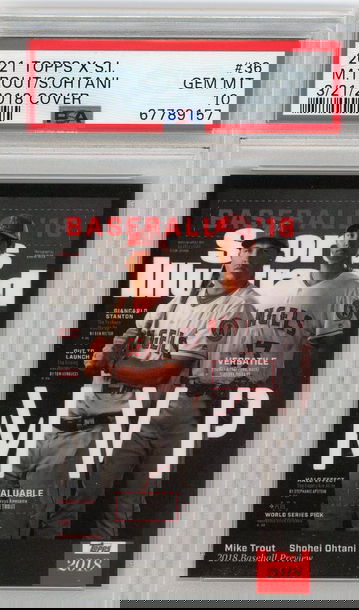 2021 Topps X S.I. #36 M. Trout/S. Ohtani 3/21/2018 Cover PSA 10 GEM MINT!