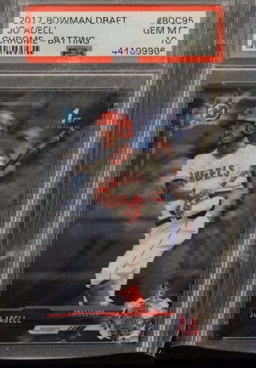 2017 Bowman Draft #BDC95 Jo Adell Chrome-Batting PSA 10