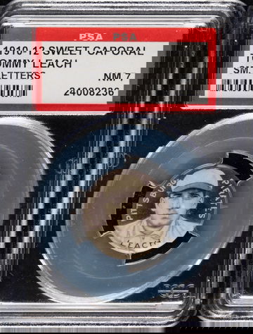 1910-12 Sweet Caporal P2 Pins Tommy Leach Pittsburgh Pirates PSA 7 NM