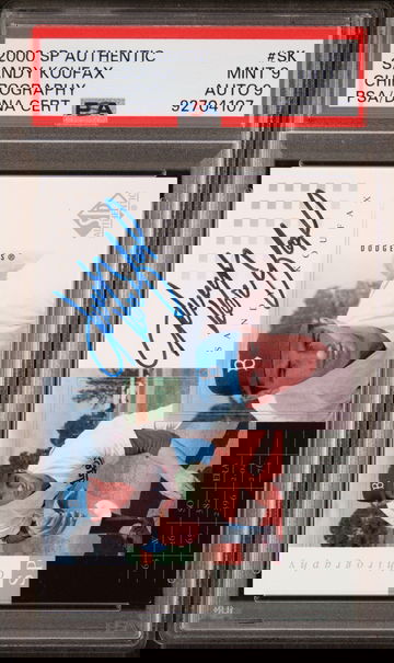 2000 SP Authentic Sandy Koufax Auto Chirography PSA 9 Auto 9