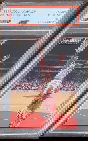 1997 Collectors Choice, #388, Michael Jordan, PSA 10 *Low Pop*