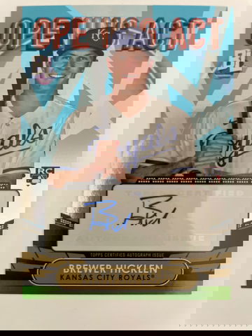 2023 Topps Big League Brewer Hicklen Opening Act RC Auto #OAA-HIC KC Royals