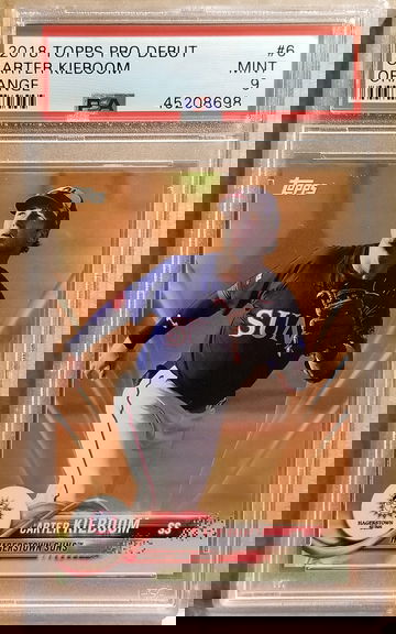 2018 Topps Pro Debut Orange Carter Kieboom PSA 9