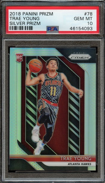 2018 Prizm Silver Trae Young PSA 10