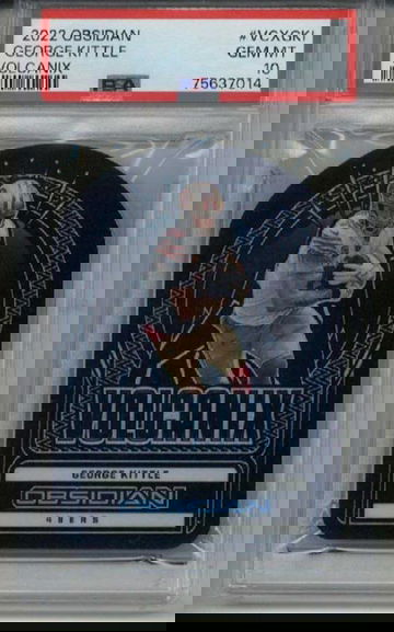 2022 PANINI OBSIDIAN VOLCANIX GEORGE KITTLE 49ERS /99 PSA 10 LOW POP VERY RARE