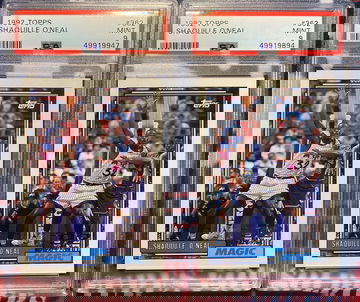 1992 Topps Shaquille Oneal PSA 9 Lot x 2