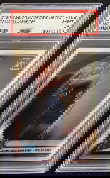 2019 Zion Williamson Panini Donruss Optic Holo 158 PSA 9