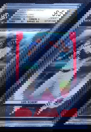 LUIS ROBERT 2020 BOWMAN STERLING ROOKIE RED REFRACTORS 