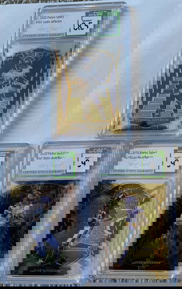 2020 Select Justin Jefferson 3 card lot