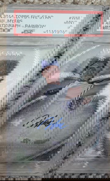 2014 Topps Five Star Wil Myers Auto  Rainbow psa 9 /25