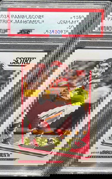 Patrick Mahomes 2018 Score PSA 10