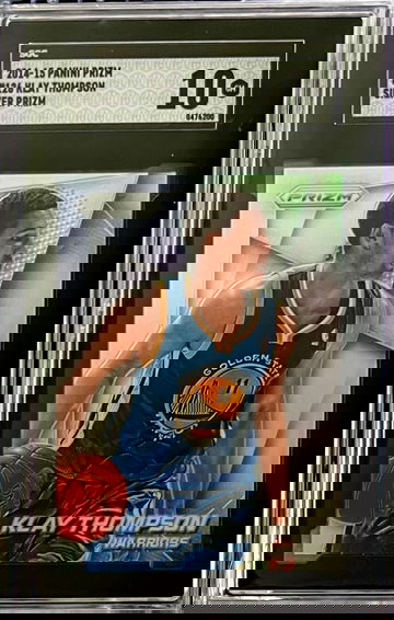 2014-15 Panini Prizm Basketball Klay Thompson Silver Prizm SGC 10