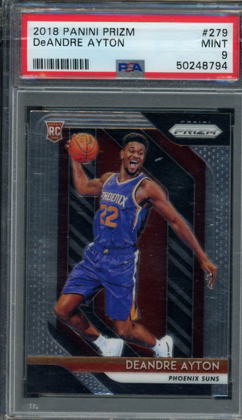 2018-19 Panini Prizm #279 Deandre Ayton Rookie PSA 9