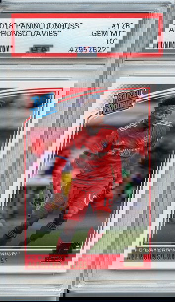 Alphonso Davies 2018 Panini Donruss Rookie PSA 10 NEP 622