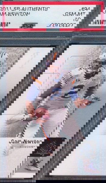 2011 SP Authentic 94 Cam Newton RC PSA 10 GEM MT 9327