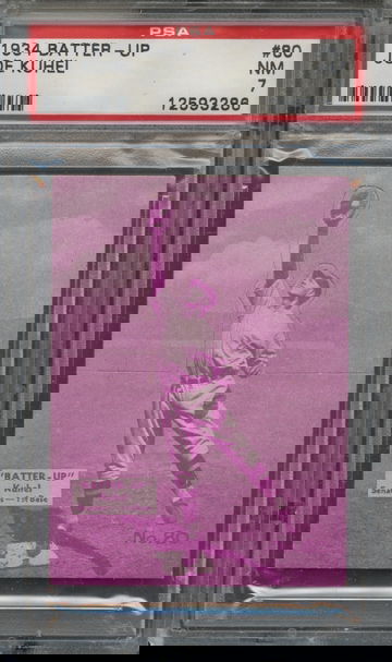 1934-36 Batter-Up #80 Joe Kuhel Washington Senators PSA 7 NM