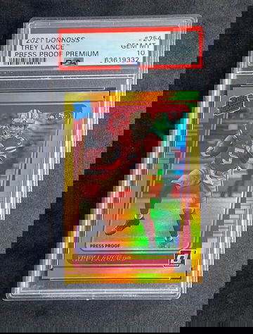 2021 Panini Donruss 254 Trey Lance Press Proof Premium PSA 10