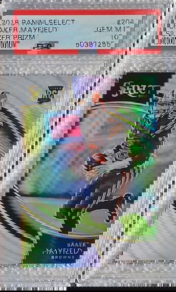2018 Panini Select Baker Mayfield Level Level Prizm - PSA 10!!