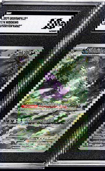 2023 Pokémon Scarlet & Violet 151 Nidoking Illustration Rare #174/165 SGC 10