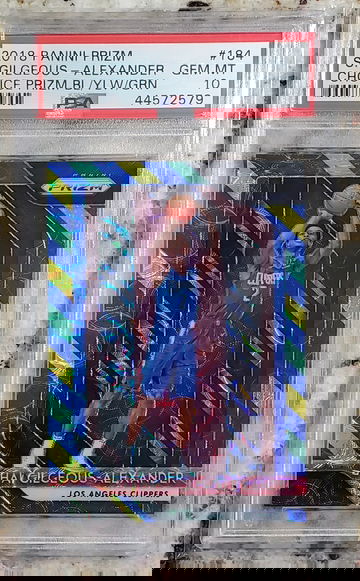 2018 Prizm Choice Blue Yellow Green SHAI GILGEOUS ALEXANDER PSA 10