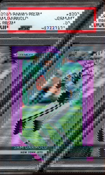 2018 Prizm Silver Pink Sam Darnold Psa 10 Rookie RC Jets