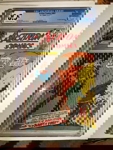 ACTION COMICS #407 - Curt Swan & Murphy Anderson - DC Comics CGC 8.5