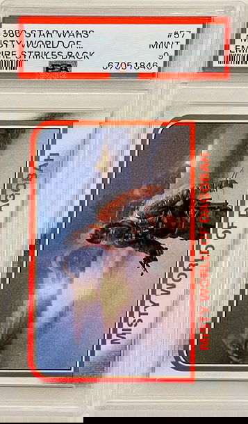 1980 Star Wars Empire Strikes Back #57 Misty World of Dagobah Luke Skywalker PSA 9 Mint