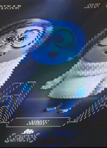 2025 Topps Disney Genesis Blue Foil /75 Sadness #42
