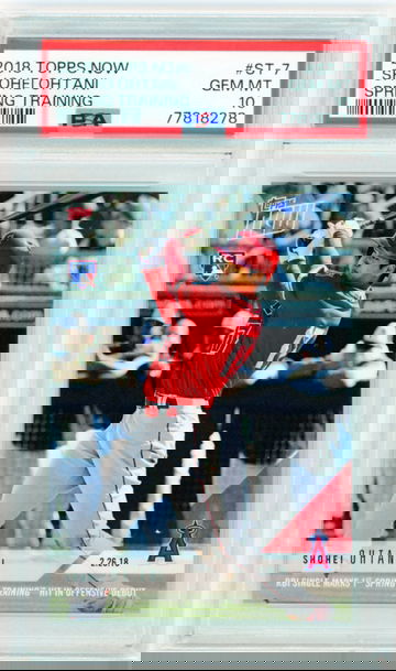 2018 Topps Now #ST-7 Shohei Ohtani Spring Training PSA 10 GEM MINT!