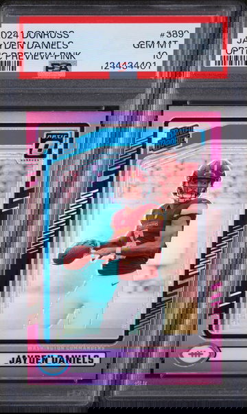 2024 Donruss Optic Rated Rookie Preview Pink Jayden Daniels #389 PSA 10