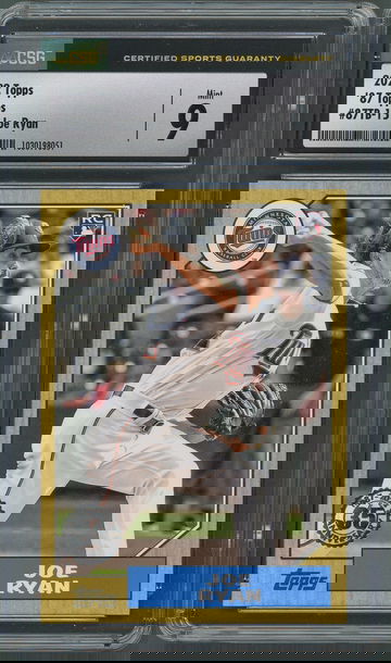 2022 Topps Series 2 Joe Ryan RC 87' 35th Anniversary CSG Mint 9 -Minnesota Twins