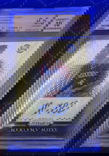 2015-16 Panini Prizm Autographs #17 Nerlens Noel  BGS 9.5