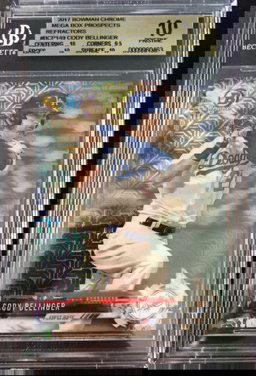 2017 Bowman Chrome Mega Box Prospects Cody Bellinger BGS 10 Pristine 