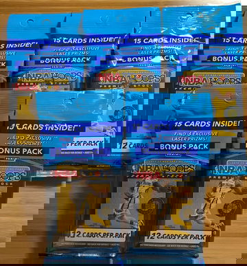 2019-20 Panini NBA Hoops Premium Cello Pack lot of 5