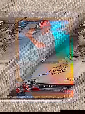 2018 Bowman Luken Baker Gold Refractor Auto