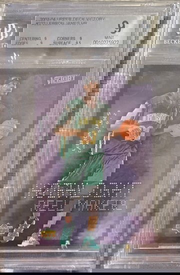 LeBron James 2003 Upper Deck Victory BGS 9 Rookie Highlight Reel Makers