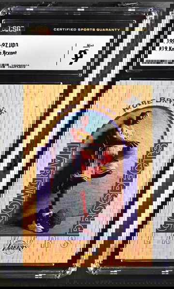 Kobe Bryant 1996-97 UD3 Upper Deck #19 Hardwood Prospects Rookie RC CSG  9 MINT