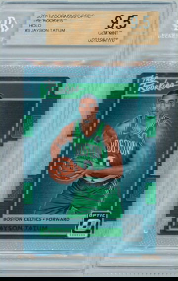 **Case Scuff** Jayson Tatum 2017 Optic The Rookies Holo