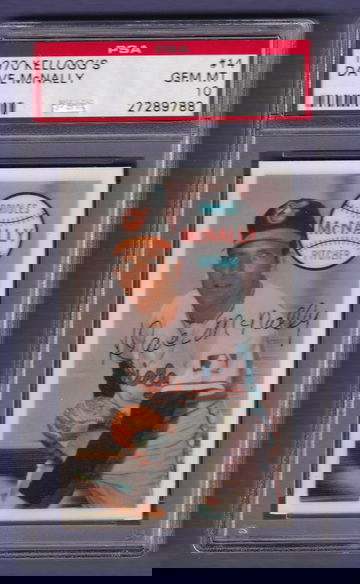 1970 Kellogg's #14 Dave McNally PSA 10