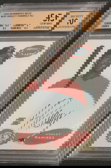 2003 Bowman’s Best Hanley Ramirez Auto Autograph