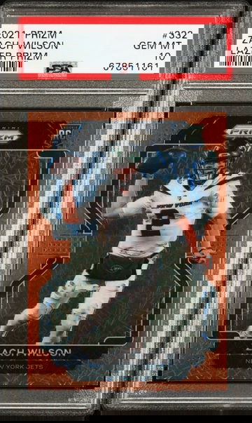 2021 Prizm Zach Wilson Lazer Prizm #332 Rookie