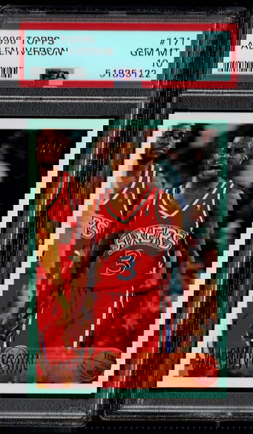 1996 Topps Allen Iverson RC PSA 10 Gem Mint